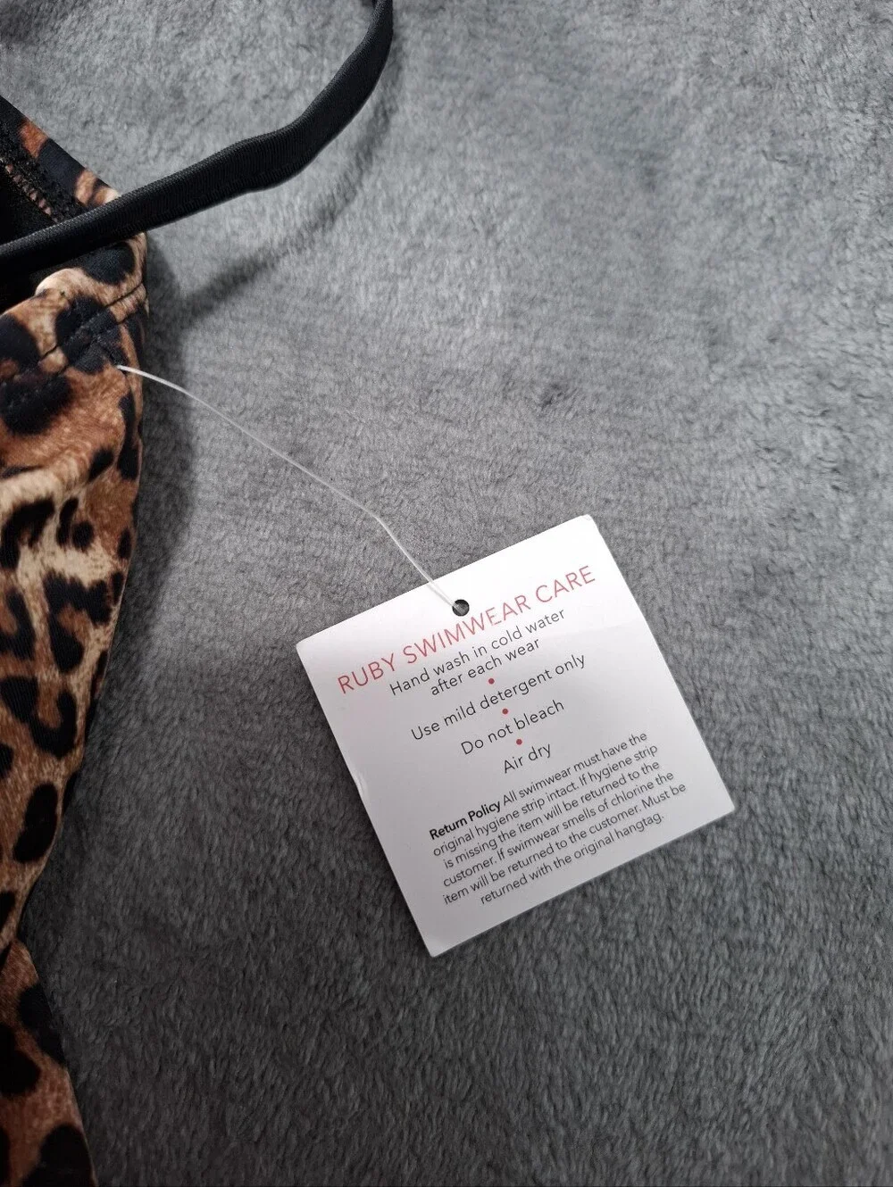Ruby Ribbon Leopard Tankini Set Swim Skirt 8 Top M Slimming Tummy Control NWT